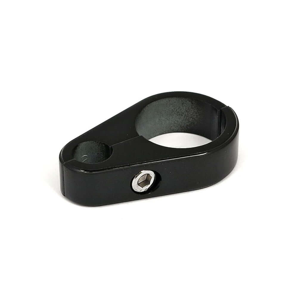 1 Motorcycle Handlebar Frame 2-Piece Frame Cable Clamp. Clutch. Black BC38039