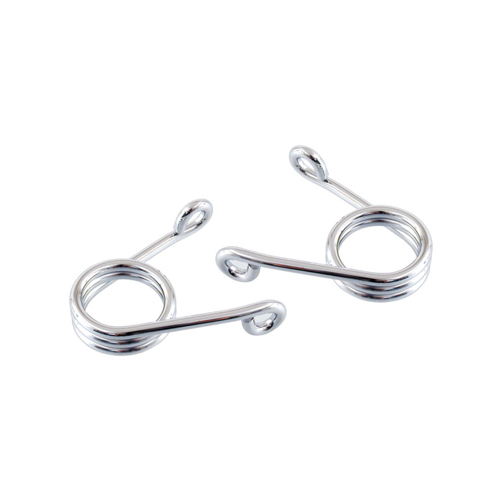 Pair of Custom Motorcycle Scissor Solo Seat Springs 6mm Thick Steel Chrome 3 Inch BC38187