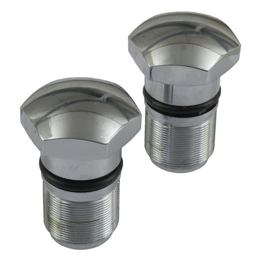 Harley Davidson 35mm Fork Tube Cap Bolt. Chrome. 73-E86 XL Sportster, FX; 82-86 FXR BC38286