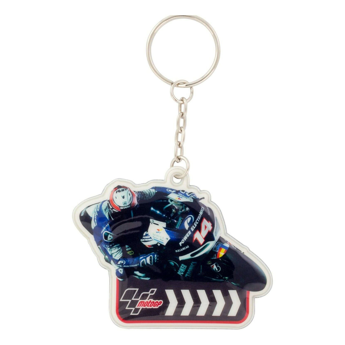 Printed PVC Motorcycle MotoGP Key Ring Fob De Puniet 14 MGPKEY102 BC39885