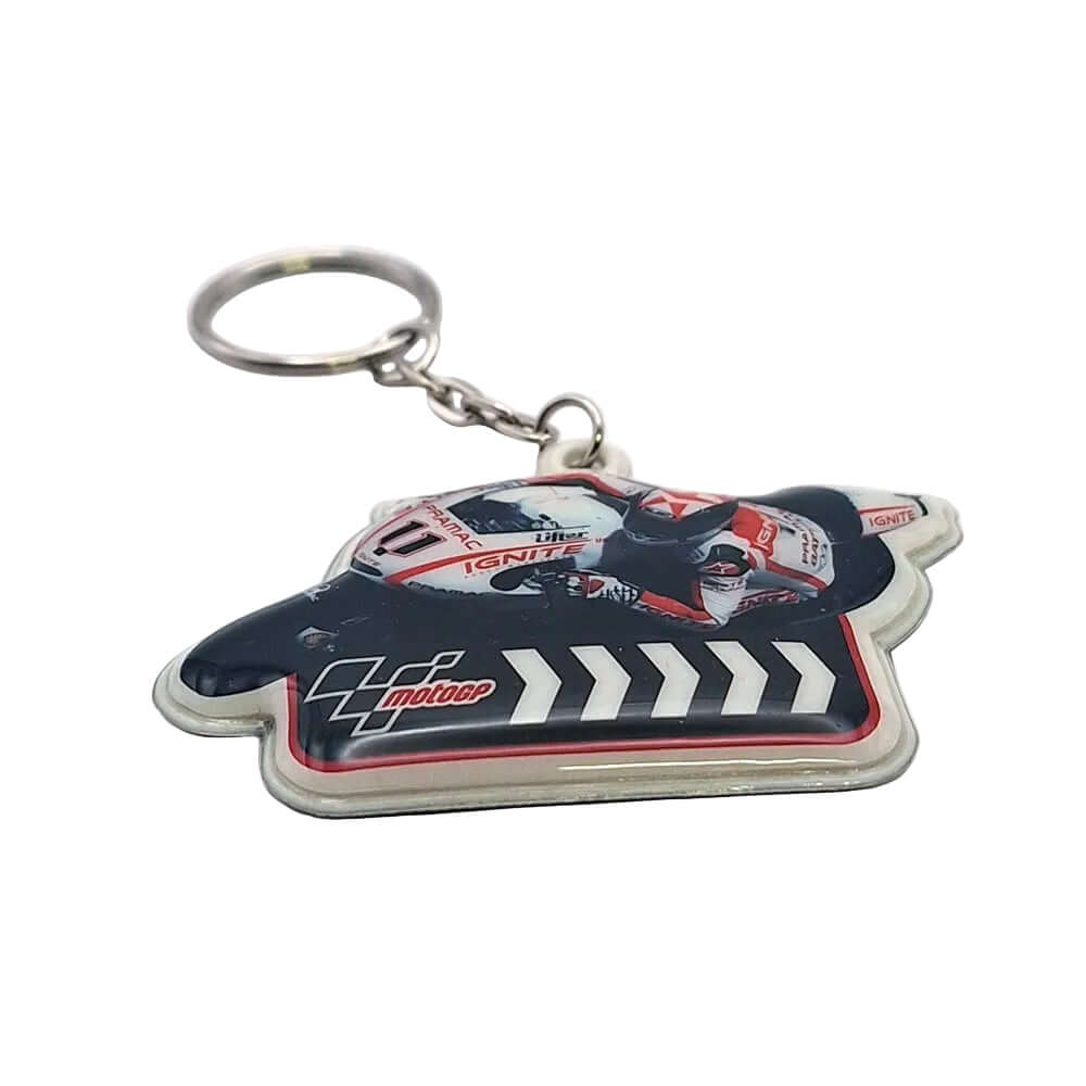 Printed PVC Motorcycle MotoGP Key Ring Fob Spies 11 MGPKEY103 BC39886