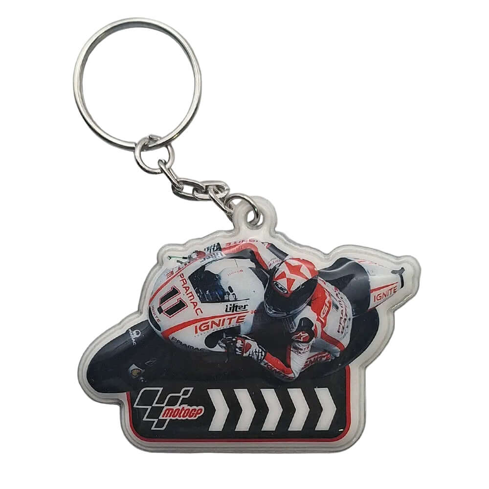 Printed PVC Motorcycle MotoGP Key Ring Fob Spies 11 MGPKEY103 BC39886
