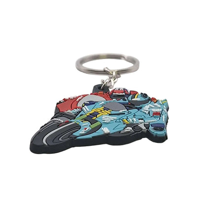 MotoGP Key Ring Fob Loris Capirossi #65 Suzuki Rizla MGPKEY54