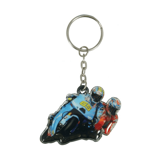 Printed PVC MotoGP Key Ring Fob Loris Capirossi #65 Rizla Suzuki MGPKEY66