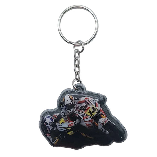 Printed PVC MotoGP Key Ring Fob Randy Depuniet #14 MGPKEY70