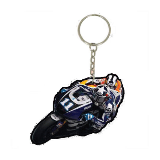 Printed PVC MotoGP Key Ring Fob Ben Spies #11 Yamaha MGPKEY80