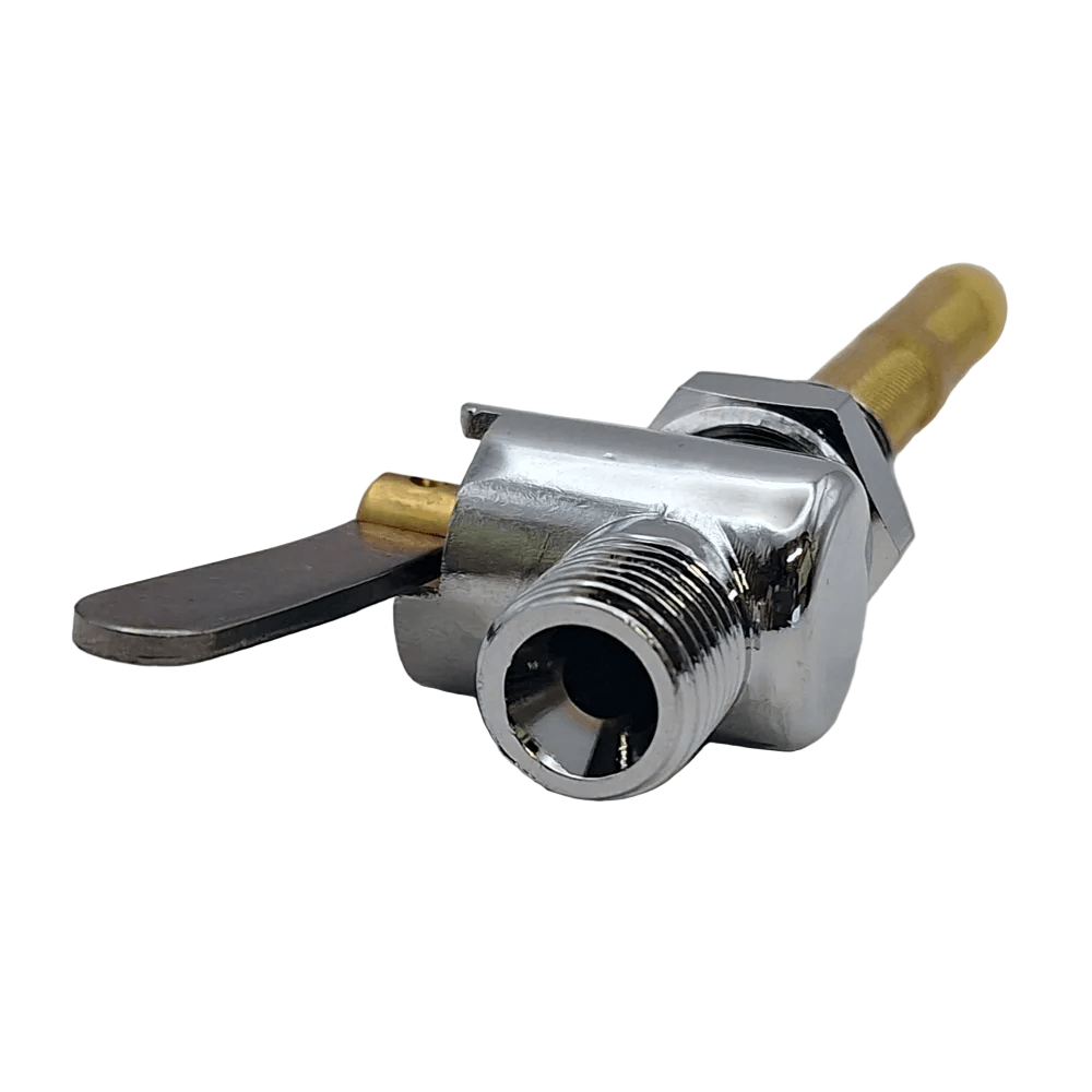 Classic British Motorcycle Petrol Tap Chrome flat lever with filter (Main) BC39977