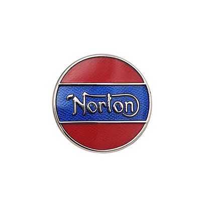 Motorcycle Gift Enamel Pin Badge Genuine Gomm Norton Red Blue BC40125