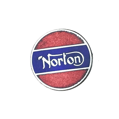 Motorcycle Gift Enamel Pin Badge Genuine Gomm Norton Red Blue BC40125