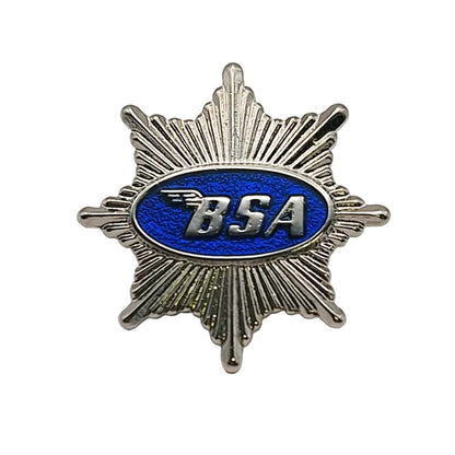 BSA Star Motorcycle Gift Enamel Pin Badge. Approx 2cm Diameter. BC40128