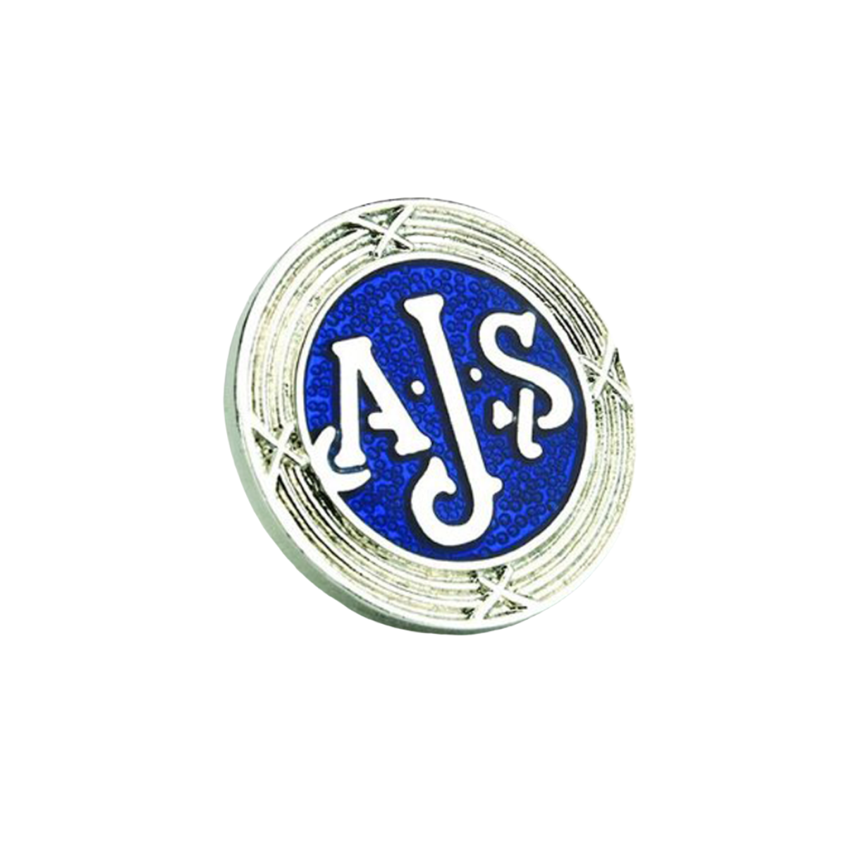 Motorcycle Gift AJS Pin Badge Silver BC40129