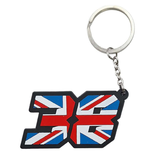 Motorcycle Merchandise Official VR46 Bradley Smith 38 Key Ring Fob BC40753
