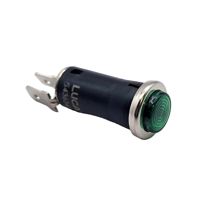 Genuine Lucas Classic Headlamp Warning Light, Green (Round Type) BC40947
