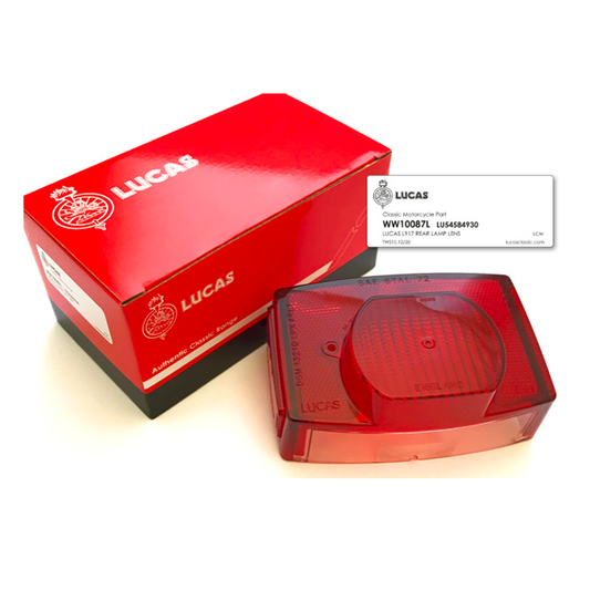 Genuine Lucas Classic Rear Lamp Lens For Lucas L917 Rear Lamps BSA / Norton / Triumph BC41159