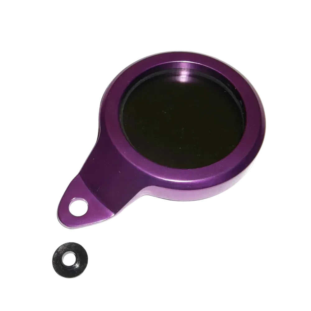 Velo Sport Purple Motorcycle Round Tax Disc Holder Anodised BC41412