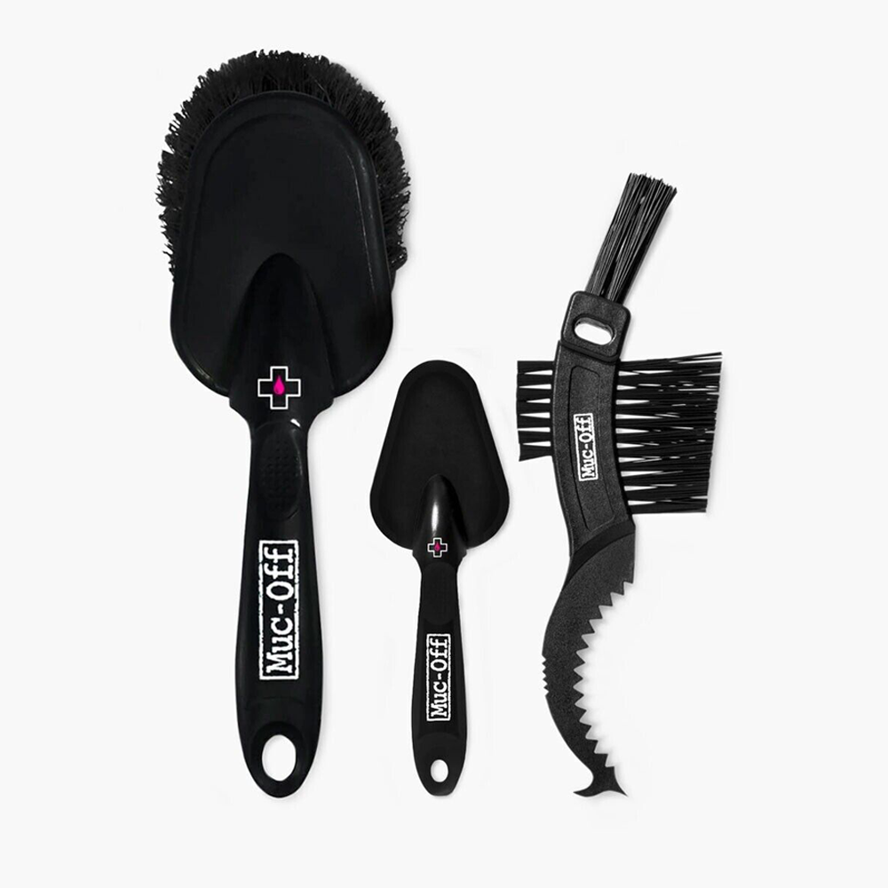 Muc Off 3 Premium Brush Kit Soft Washing Claw Brush Detailing Brush BC41938