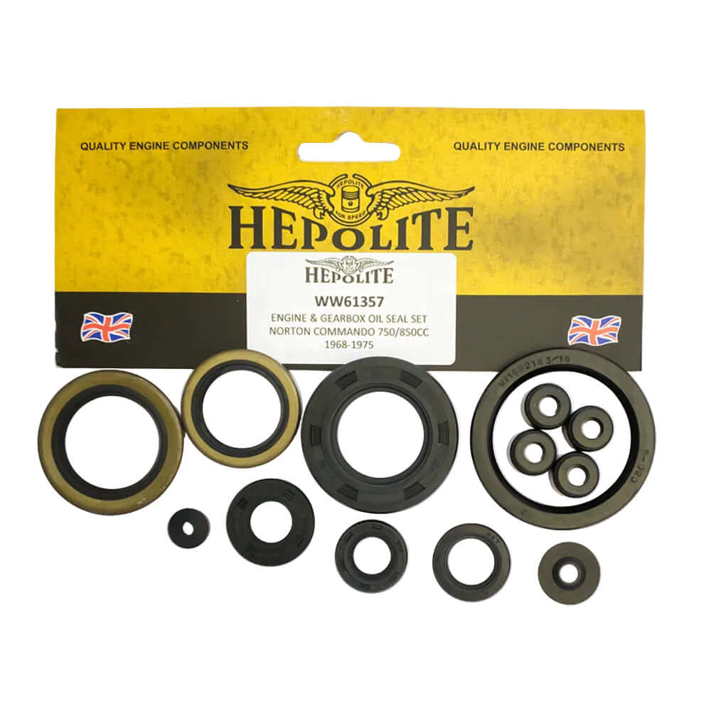 Hepolite Oil Seal Kit Norton Commando 750 / 850cc (1968 - 1975) BC42852