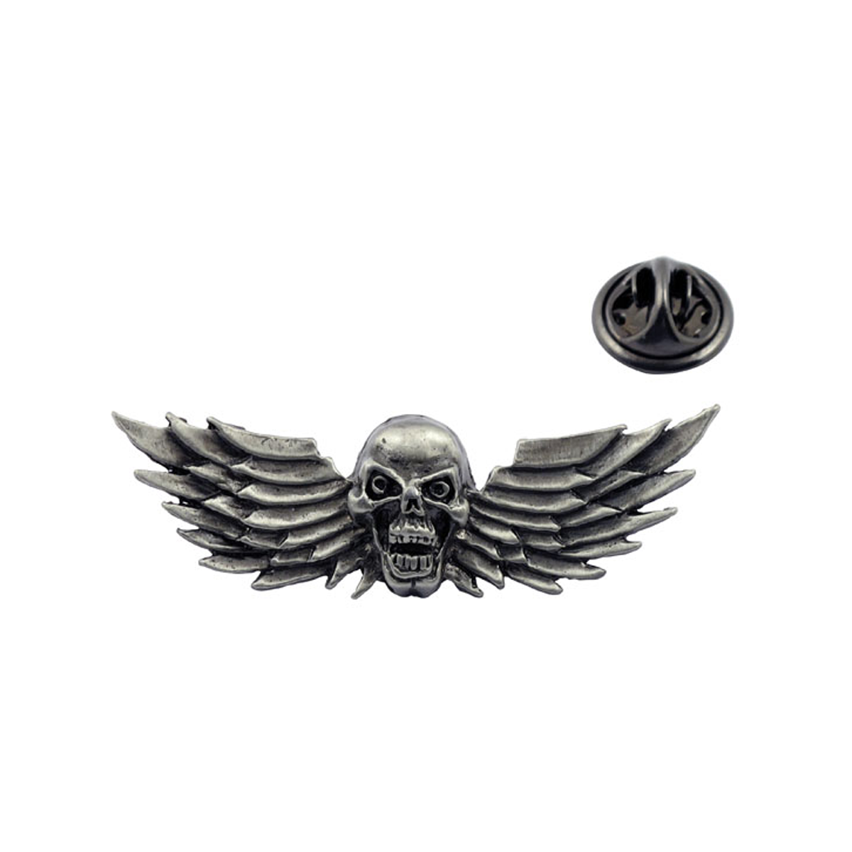 Motorcycle Flying Skull Biker Pin Badge BC42929