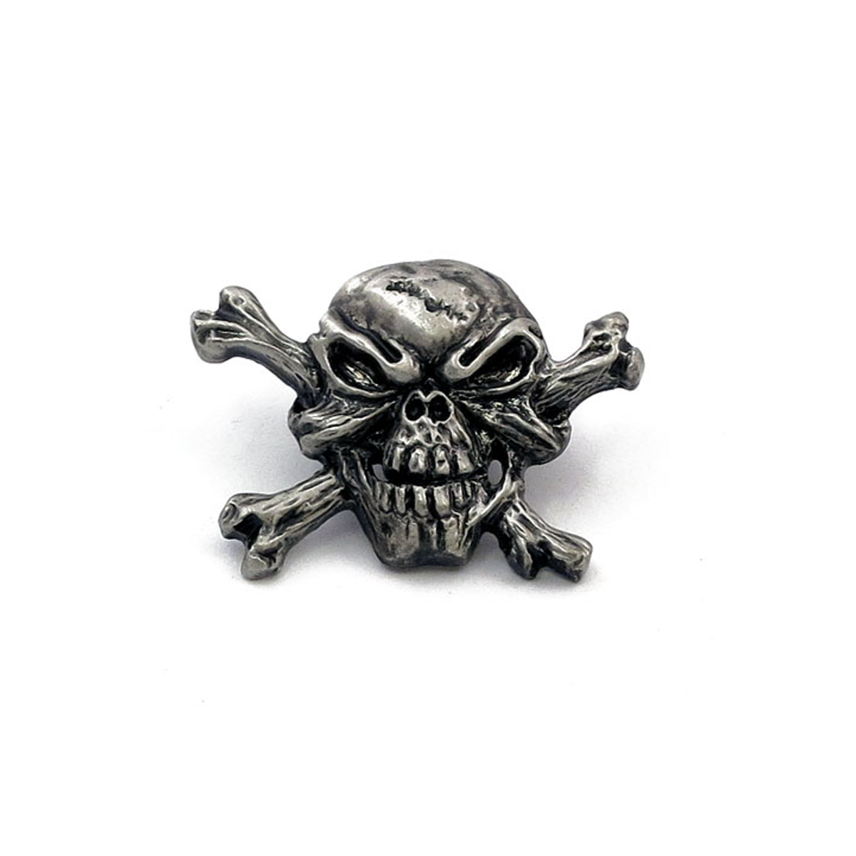 Motorcycle Bad Bones Crossbones Skull Biker Pin Badge BC42934