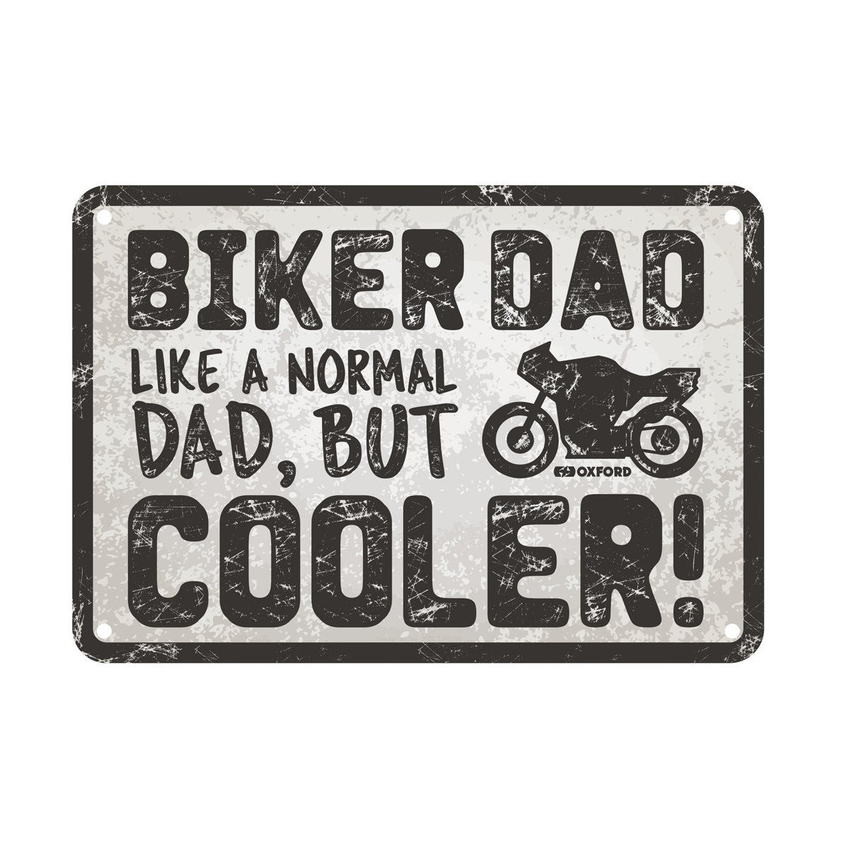 Oxford Motorcycle Novelty Garage Metal Sign: Biker Dad OX347