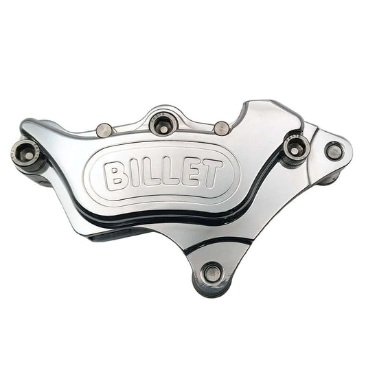 Harrison Billet Harley Davidson Brake Caliper 4-Pot, Slim, Front Right, 84-99 Models BC43143