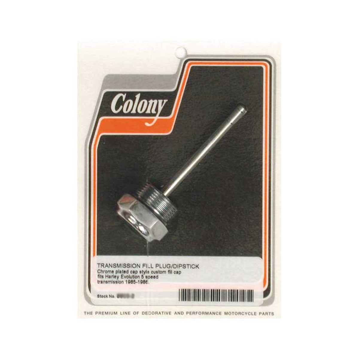 Colony, Harley Davidson Transmission Fill Plug. Cap Style 80-86 5-speed B.T. BC43162