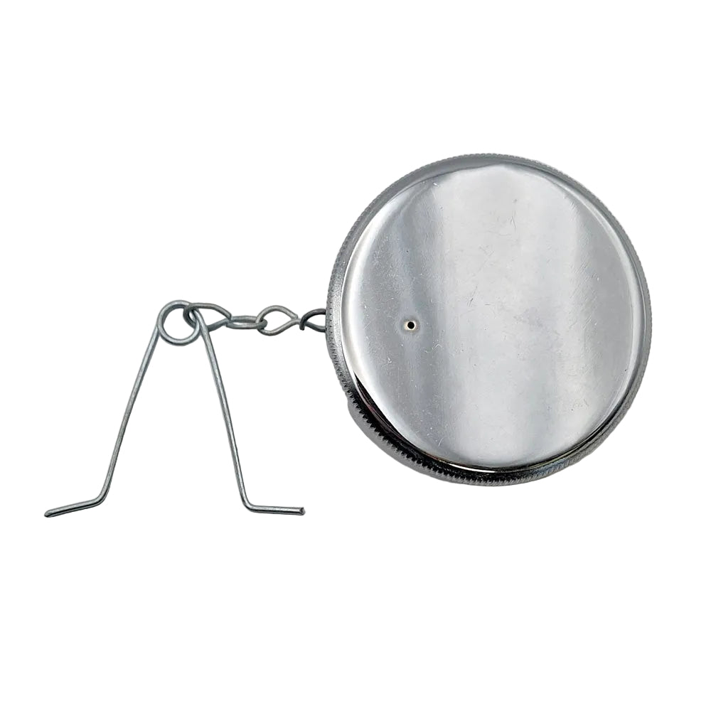 Classic Motorcycle Flat Top Fuel Petrol Gas Cap 2.5" With Chain (1950's-1980's) BC43315