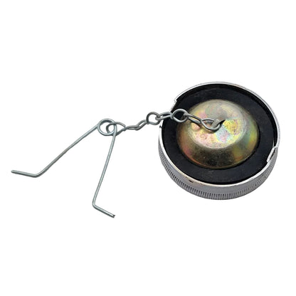Classic Motorcycle Flat Top Fuel Petrol Gas Cap 2.5" With Chain (1950's-1980's) BC43315