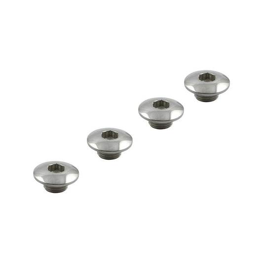 Street Hogs, Rocker Shaft End Plug Set. OEM Style. Stainless. 71-85 XL BC43695