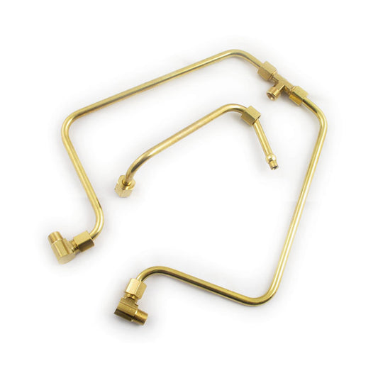 Paughco, 'Old STF' Dual Rocker Box Oil Lines. Brass 66-84 Shovelhead BC43696