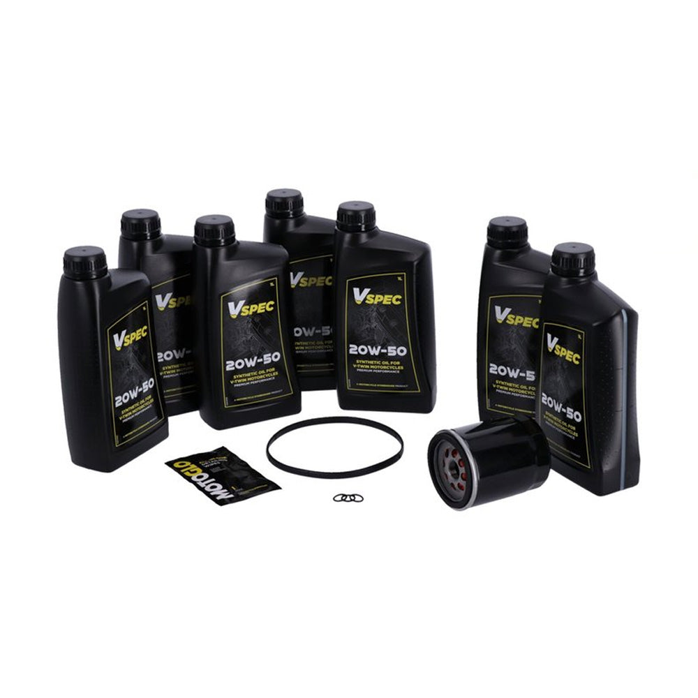 MCS, Harley Davidson 'Big Oil' Service Kit. Full Synthetic. Black Filter. 17-25 FLT / Touring & Trikes BC43867