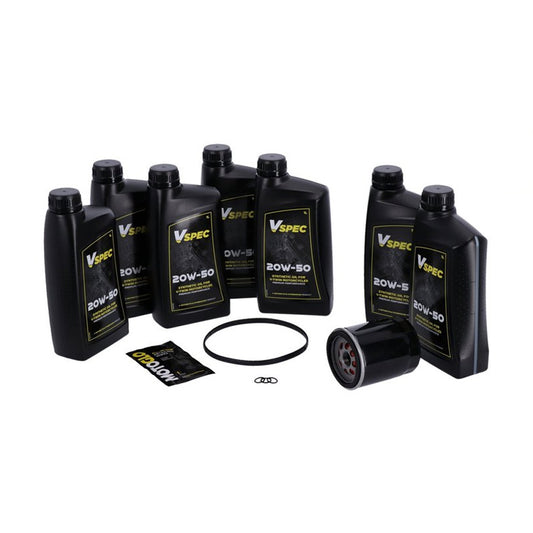 MCS, Harley Davidson 'Big Oil' Service Kit. Full Synthetic. Black Filter. 17-25 FLT / Touring & Trikes BC43867