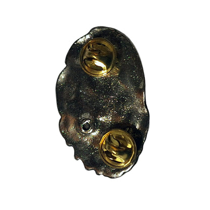 1 Biker Double Eagle Motorcycle Pin Badge Silver & Black BC43902