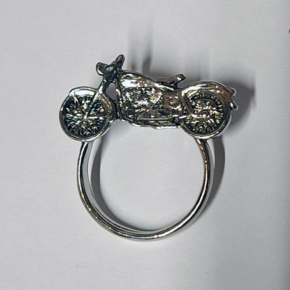 1 Biker Sunglass Holder Motorcycle Pin Badge Silver & Black BC43905