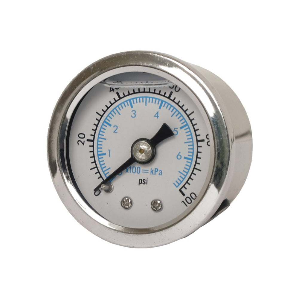 Marshall Harley Davidson Oil Pressure Gauge, 0-100 PSI. Stainless Housing BC43977