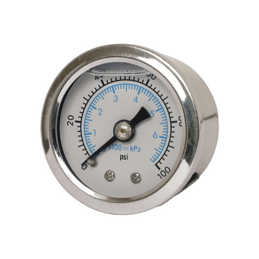 Marshall Harley Davidson Oil Pressure Gauge, 0-100 PSI. Stainless Housing BC43977