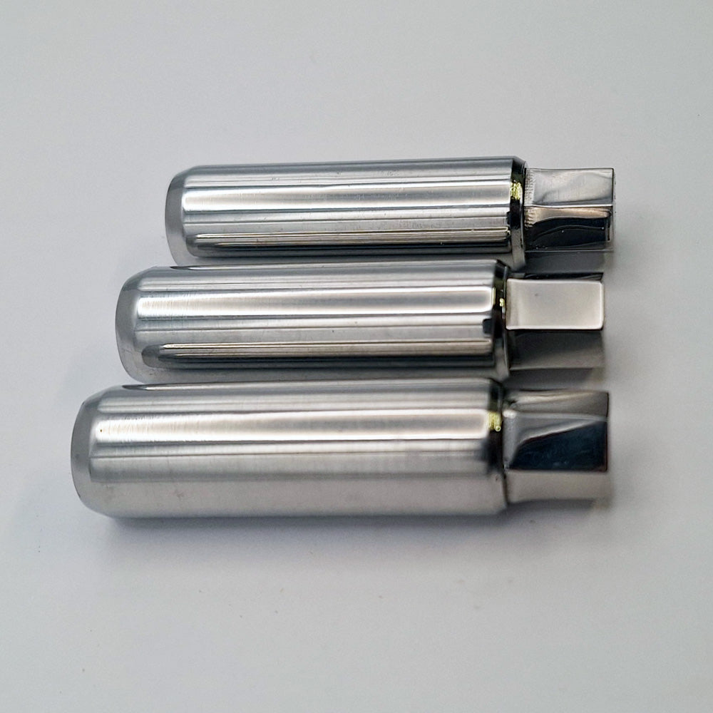 Set of 3 Stainless Steel Norton Rear Brake Drum Sleeve Nuts (26tpi BSC/CEI) BC44287
