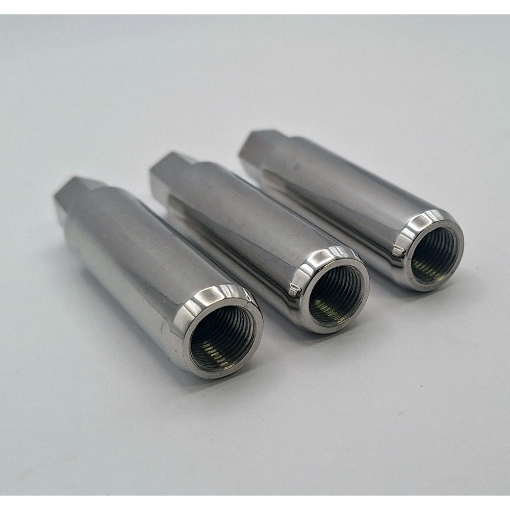 Set of 3 Stainless Steel Norton Rear Brake Drum Sleeve Nuts (26tpi BSC/CEI) BC44287