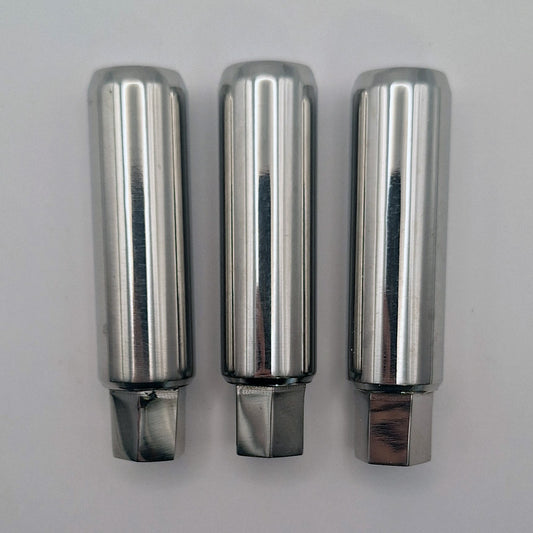 Set of 3 Stainless Steel Norton Rear Brake Drum Sleeve Nuts (26tpi BSC/CEI) BC44287