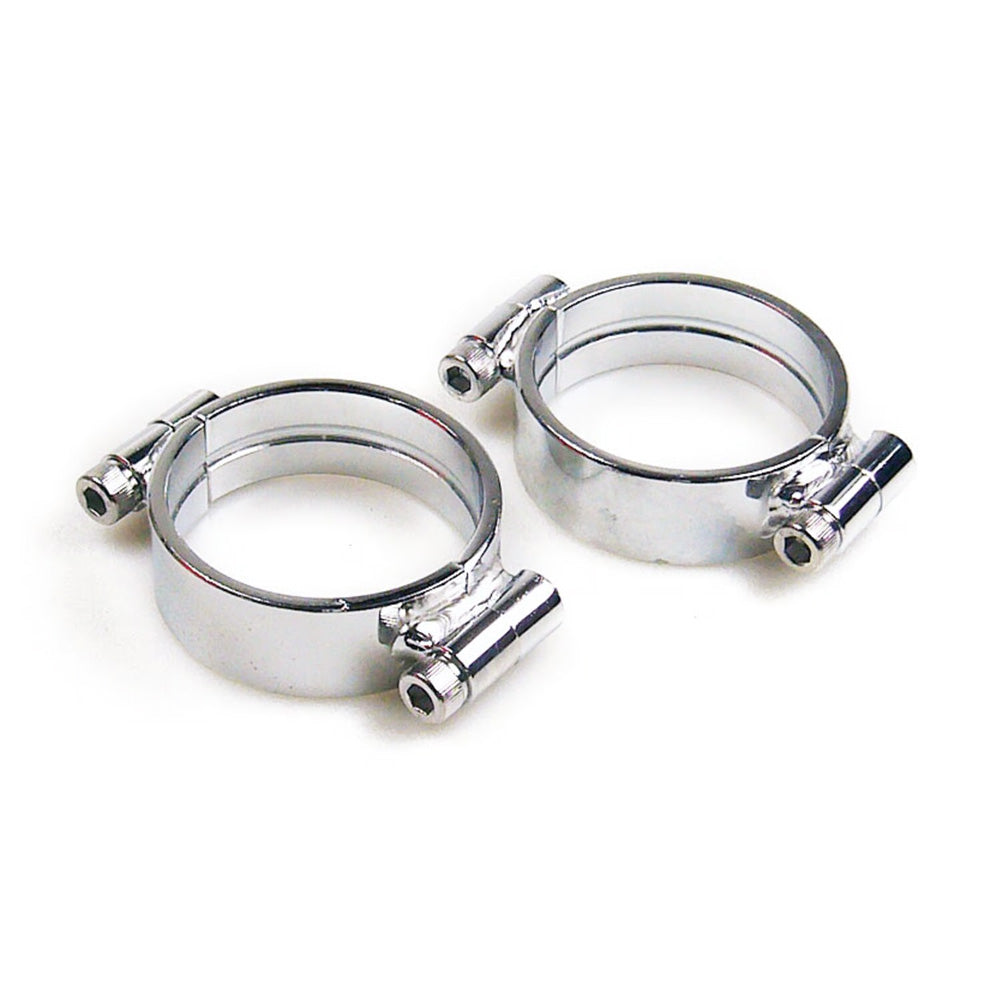 Harley Davidson Intake Clamps Heavy Duty, Chrome. 57-78 XL; 55-E78 FL, FX BC44409