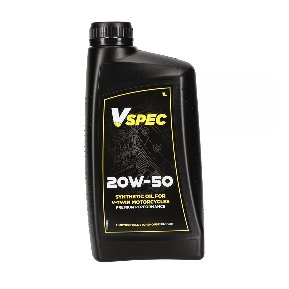 Vspec, Harley Davidson V-Twin 20W50 Full Synthetic Motor Oil. 1L Bottle BC44418