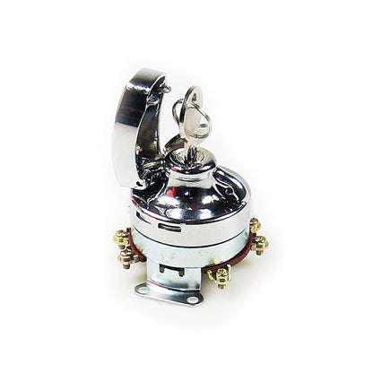 Harley Davidson FL Style Ignition Switch, 'Electronic'. Flat Key. 73-95 FL, FX, FXWG BC44521