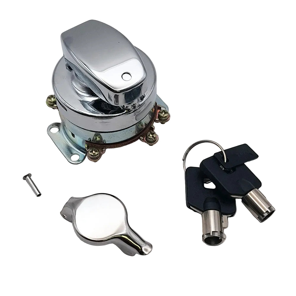 Harley Davidson FL Style Ignition Switch 'Electronic' Round Key 73-95 FL, FX, FXWG BC44522