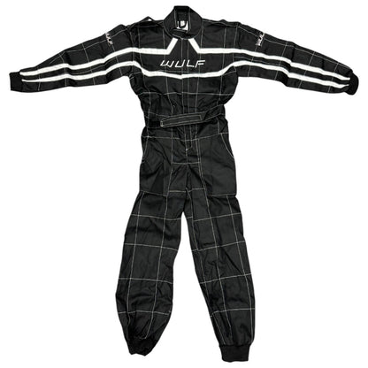 Kids Wulfsport MX Quad Motocross Overall, Helmet & Neck Brace Black Set #O3