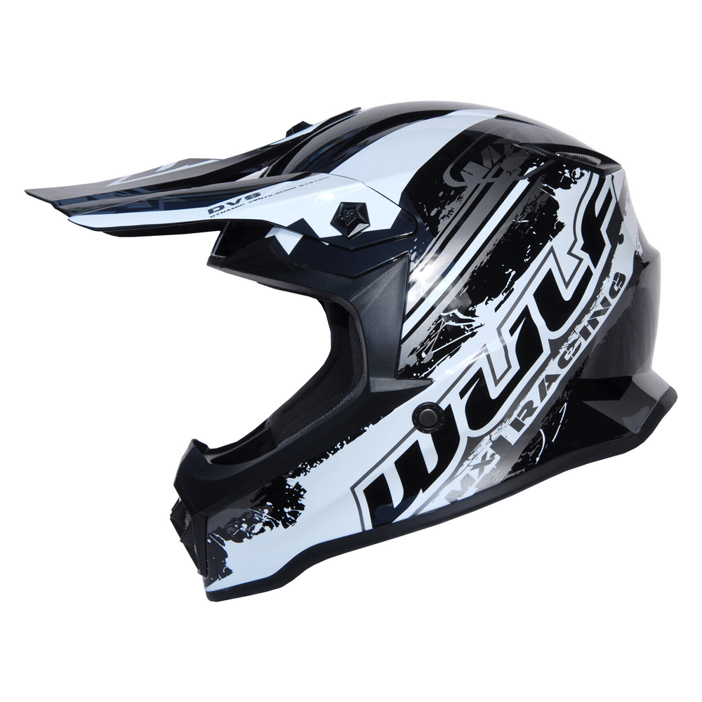 Kids Childrens Quad Wulf Wulfsport MX Motocross Off Road Pro Helmet Black