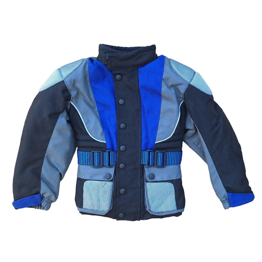 Baby Biker MB Kids Childrens Toddler Motorcycle Textile Jacket Blue
