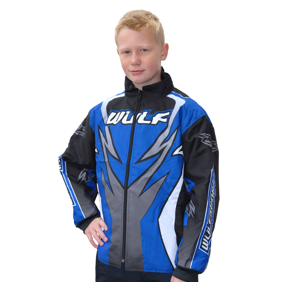 Wulfsport Kids Quad Karting Motocross MX Attack Ride Jacket Blue