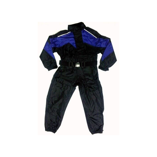 Baby Biker Kids Childs Waterproof One Piece Suit Blue - Short Body