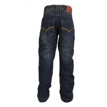 Bull-It SR6 Vintage Blue Childrens Kids Motorcycle COVEC Jeans Water Resistant