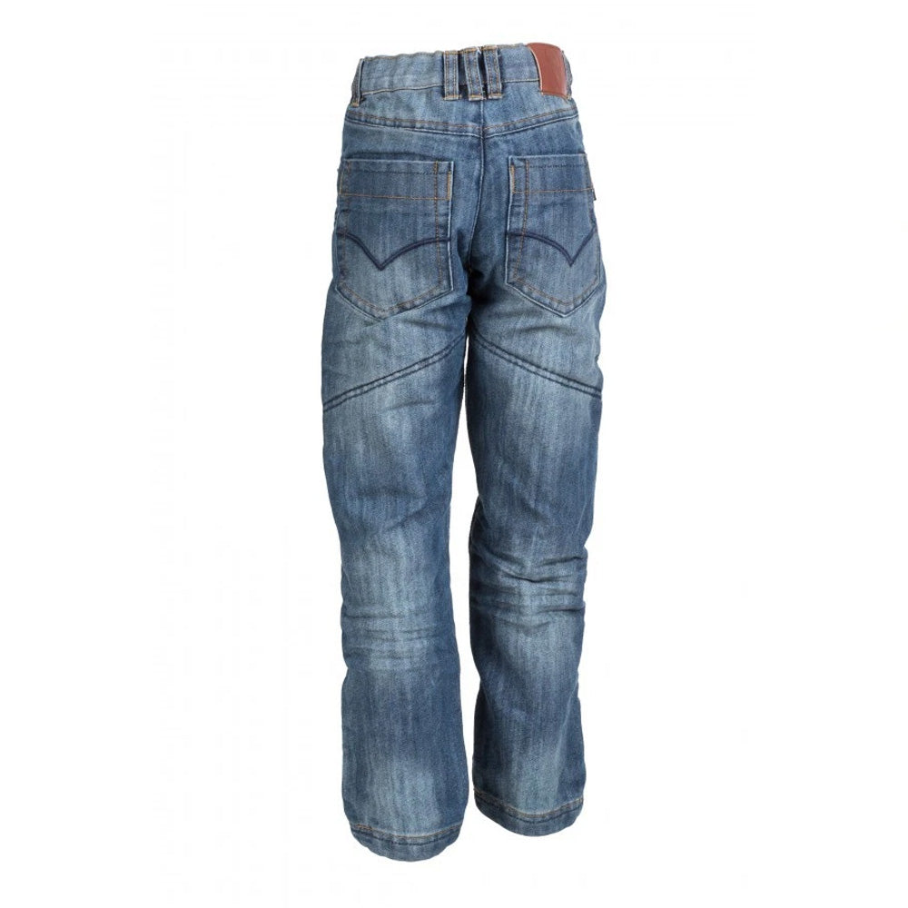 Bull-It SR4 Ice Blue Childrens Kids Motorcycle COVEC Jeans Water Resistant